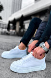 J169 Thorn Ortopedik Taban Günlük Cilt Erkek Sneaker Spor Ayakkabı CBT Beyaz
