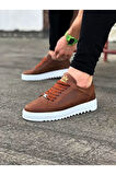 J505 Bağcıklı Ortopedik Taban Erkek Sneaker Günlük Ayakkabı BT Taba