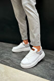 J145 Sauerbergg Ortopedik Taban Günlük Cilt Erkek Sneaker Spor Ayakkabı CBT Beyaz