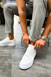 J153 Oxford Ortopedik Taban Günlük Cilt Erkek Sneaker Spor Ayakkabı CBT Beyaz