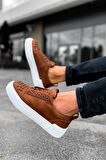 J169 Thorn Ortopedik Taban Günlük Cilt Erkek Sneaker Spor Ayakkabı CBT Taba