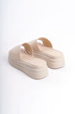 LIANA Düz Topuklu Kalın ve Ortopedik Taban Kadın Terlik KT Krem
