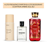 K-270 Parfüm & K-270 Deodorant & Saffron Ambre Duş Jeli