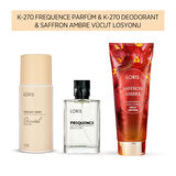 K-270 Kadın Parfüm & K-270 Deodorant & Saffron Ambre Losyon