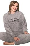 Gri Kuzu Welsoft Pijama Takımı