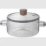 Borosilikat Cam Tencere Ocağa, Mikrodalgaya ve Seramik Isıtıcıya Konulabilir Küçük