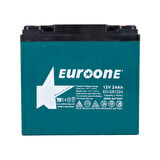 EUROONE EO-EB1224 12V 24AH E-BIKE ELEKTRİKLİ BİSİKLET AKÜSÜ (180 X 76 X 167 MM) (K246)