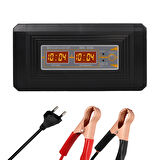 12 VOLT - 10 AMPER DİGİTAL EKRANLI AKILLI AKÜ ŞARJ CİHAZI (K246)