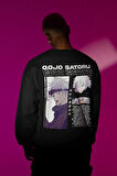 Gojo Satoru Baskılı Unisex Oversize Anime Sweatshirt