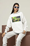 Gekko Baskılı Unisex Oversize Vallorant Hoodie