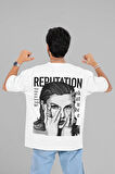 Taylor Swift Albüm Reputation Yazılı Unisex Oversize Şarkıcı Tişört