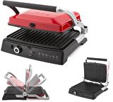 King K 462 GrillMaster Izgara Tost Makinesi Çift Plaka Kullanım 6+6 dilim 2000w