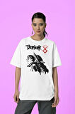 Berserk Karakter Baskılı Unisex Tişört, Oversize Anime Tişört