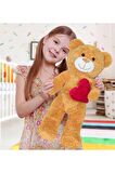 50 Cm Kalpli Peluş Sevimli Ayıcık
