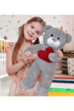 50 Cm Kalpli Peluş Sevimli Ayıcık