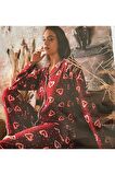 
Kalp Desenli Önden Düğmeli Polar Pijama Takım