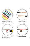 Isı Ile Daralan Kablo Koruyucu Makaron 2x45 Mm 10 Adet Sarı Renk