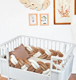 UGU HOME&BABY KADİFE ÖRGÜLÜ BEBEK PAMUK 5 PARÇA 70x130 cm BEBEK BEŞİK UYKU SETİ,BEBEK BEŞİK UYKU TAKIMI,ANNE YANI ORGANİK UYKU SETİ