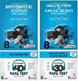 Kafadengi 8. Sınıf Lgs Matematik + Din Kültürü Kafa Soru + Test Seti 4 Kitap 2023