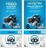 Kafadengi 8. Sınıf Lgs Türkçe + Din Kültürü Kafa Soru + Test Seti 4 Kitap 2023