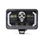 5'' RGB Kuru Kafa Angel Skull Off Road Led Lambası Jeep Wrangler & Cherokee & Ln106 Uyumlu Far