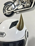 Motor & Motosiklet Gold Şeytan Boynuzu Kask Dış Aksesuar