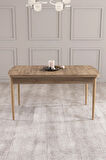 Ashira MDF Beyaz Açılabilir 80x132 Cm 4 Sandalyeli Mutfak Masası Takımı