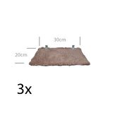 Barış Dizayn 12 Parça Doğal Ahşap Peluş Kedi Oyun Merdiveni Seti Köprü Platform Oyun Duvarı (SET3) ( kahve)