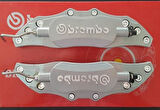 Brembo Metal Kaliper Kapagı Gri 2'li Set