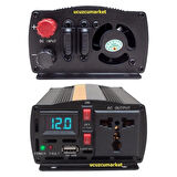  GERÇEK DEĞER DİJİTAL EKRAN 12 VOLT - 300 WATT MODIFIED SINUS WAVE INVERTER (12V - 220V Çevirici)