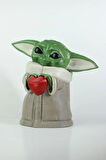 Baby Yoda Figürü - Kalpli Star Wars Grogu - The Mandalorian 22,5cm