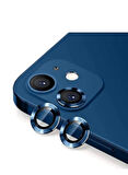 Iphone 13/13 Mini Uyumlu Kamera Koruyucu Lens Mercek Metal Çerçeveli 2li Set