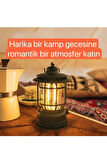 SHUFA Nostaljik Işığı Ayarlanabilir Şarjlı Kamp Lambası Işıldak Fener