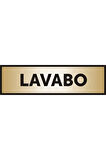 Lavabo Yazılı Kapı Levhası ,yönlendirme Levhası ,gold Renkli Aliminyum Levha
