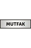 Mutfak Yazılı Kapı Yazısı ,yönlendirme Levhası ,gümüş Renkli Aliminyum Levha