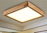Ahşap Tavan Led Aydınlatma Avize 60x60cm Salon Yatak Odası Mutfak 6500K BEYAZ IŞIK 60x60cm