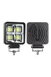 144W 12-24 Volt Kare Spot Far Oto Çalışma Lambası ATV Kamyon Tır Traktör Offroad