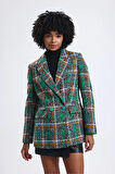 FemiChic Kareli Oversize Blazer Ceket