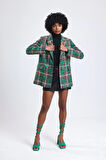 FemiChic Kareli Oversize Blazer Ceket