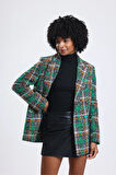 FemiChic Kareli Oversize Blazer Ceket