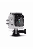 Kask Kamerası 170 Derece 16 Mp 4k Ultra Hd Wifi Aksiyon Kamerası Kumandalı Kamera
