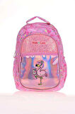 Kaukko Kids Love Sırt Çantası Aynalı Taşlı Flamingo Sırt Çantası L5095