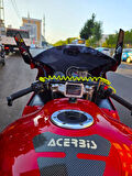 MOTOCAM Kawasaki ZX-9R Siperlik Ön Cam 1994-2003 Model 41cm Siyah Renkli 4mm