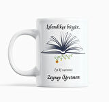 İşlendikçe Büyür Heykeltıraş Mermer, Öğretmen Çocuk Temalı Hediyelik Kupa Bardak