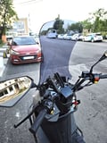 MOTOCAM Küba Newlight 125 Pro Ön Cam 2023-2026 Model 75cm Füme Renkli 4mm UZUN BOYLU