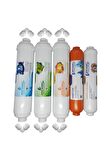 Pera Water Kapalı Kasa Su Arıtma Cihazlarına Uygun Mebransız Inline 5 Li Mineral Filtre Seti