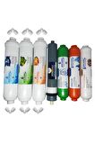 Pera Water Kapalı Kasa Su Arıtma Cihazlarına Uygun Platinium 80 Gpd 7 Li Alkali+mineral Filtre Seti