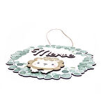 Meşgalem Yeşil Yapraklı ve Aslan Yavrusu Temalı Kişiye Özel Kapı Süsü