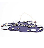 Kişiye Özel 3D Bebek Ahşap Kapı Süsü Uzay