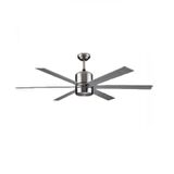KCF-286 SATEN NİKEL 122 CM BÜYÜK TİP 6 KANATLI HIZ KADEMELİ TAVAN VANTİLATÖRÜ METAL GÖVDE